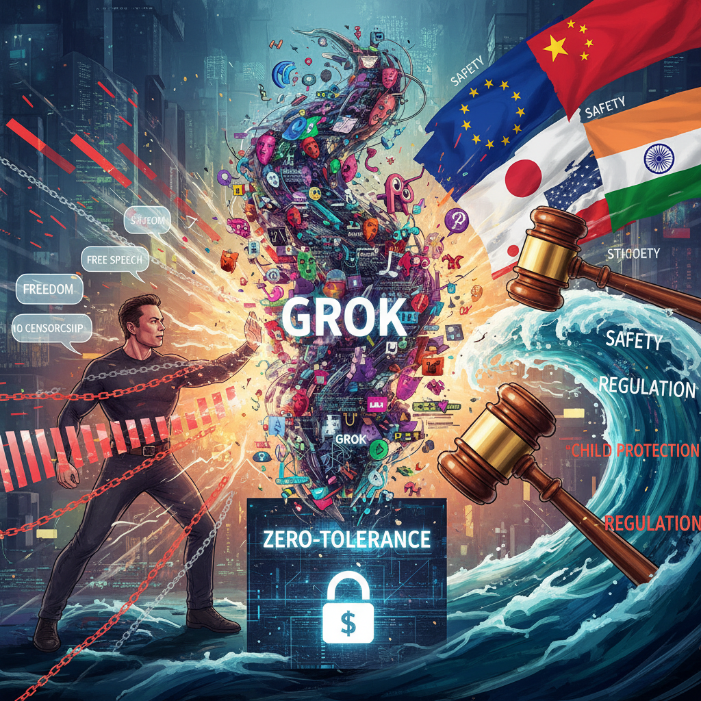 Elon Musk'tan X'in Yapay Zeka Botu Grok'a Yönelik Tepkilere Sert Yanıt: 'Sansür Bahanesi'