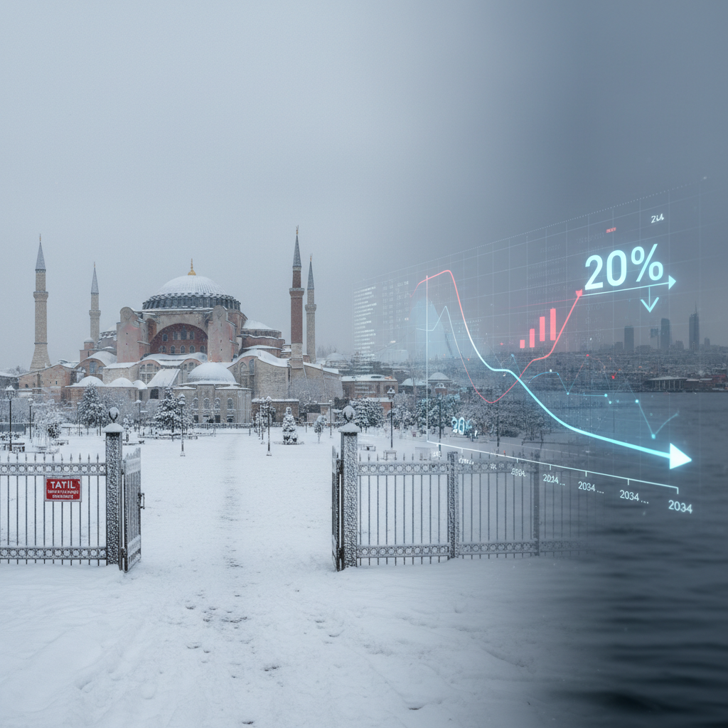 Kış Şartları ve Emeklilik Sistemi Gündemde: İstanbul'a Kar Tatili, BES Katkısına Ayar
