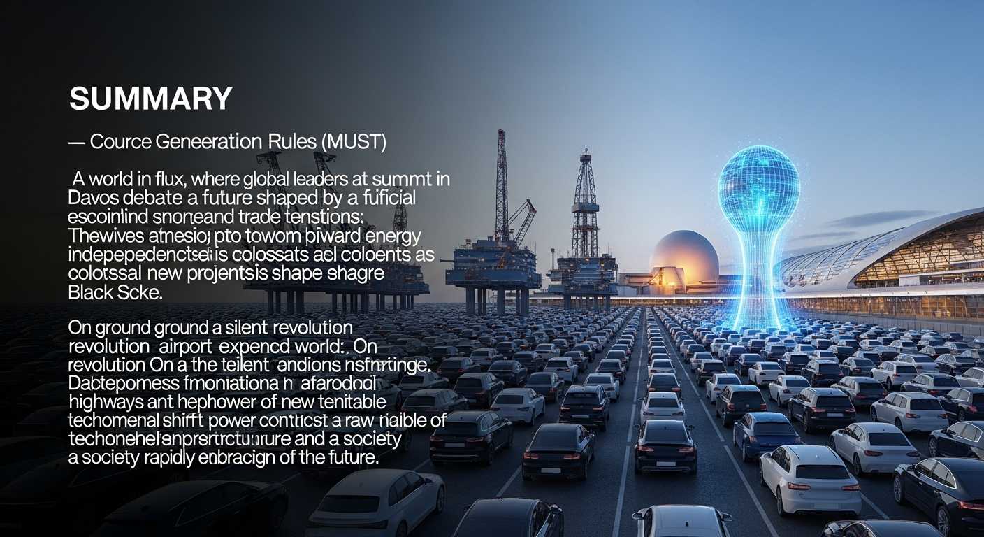 Küresel Ekonomide Yoğun Hafta: Davos'tan Enerji Hamlelerine, Türkiye'de Yeni Düzenlemeler