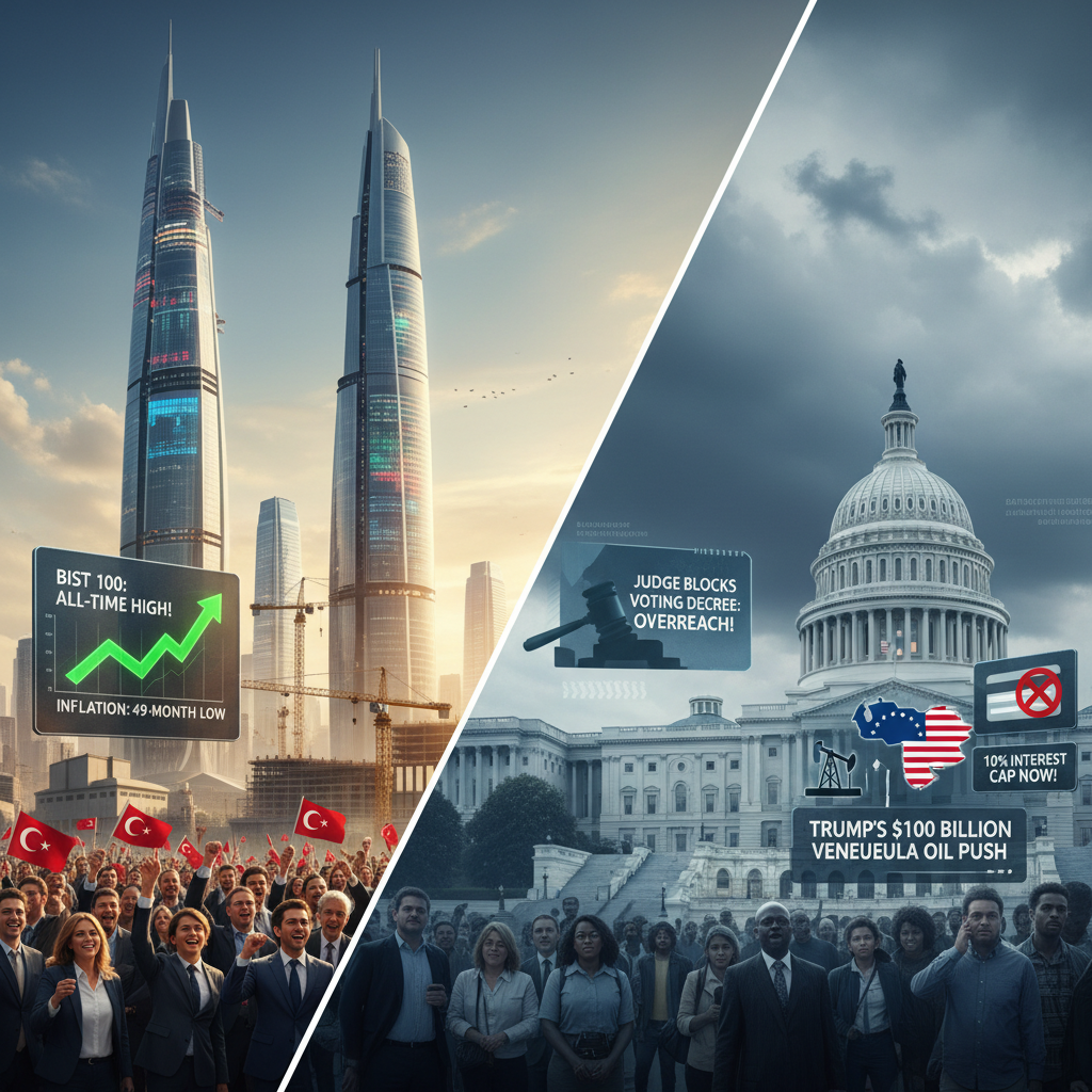 Türkiye Piyasaları Yıla Rekorlarla Başladı, ABD'de Siyasi ve Ekonomik Gündem Yoğunlaştı