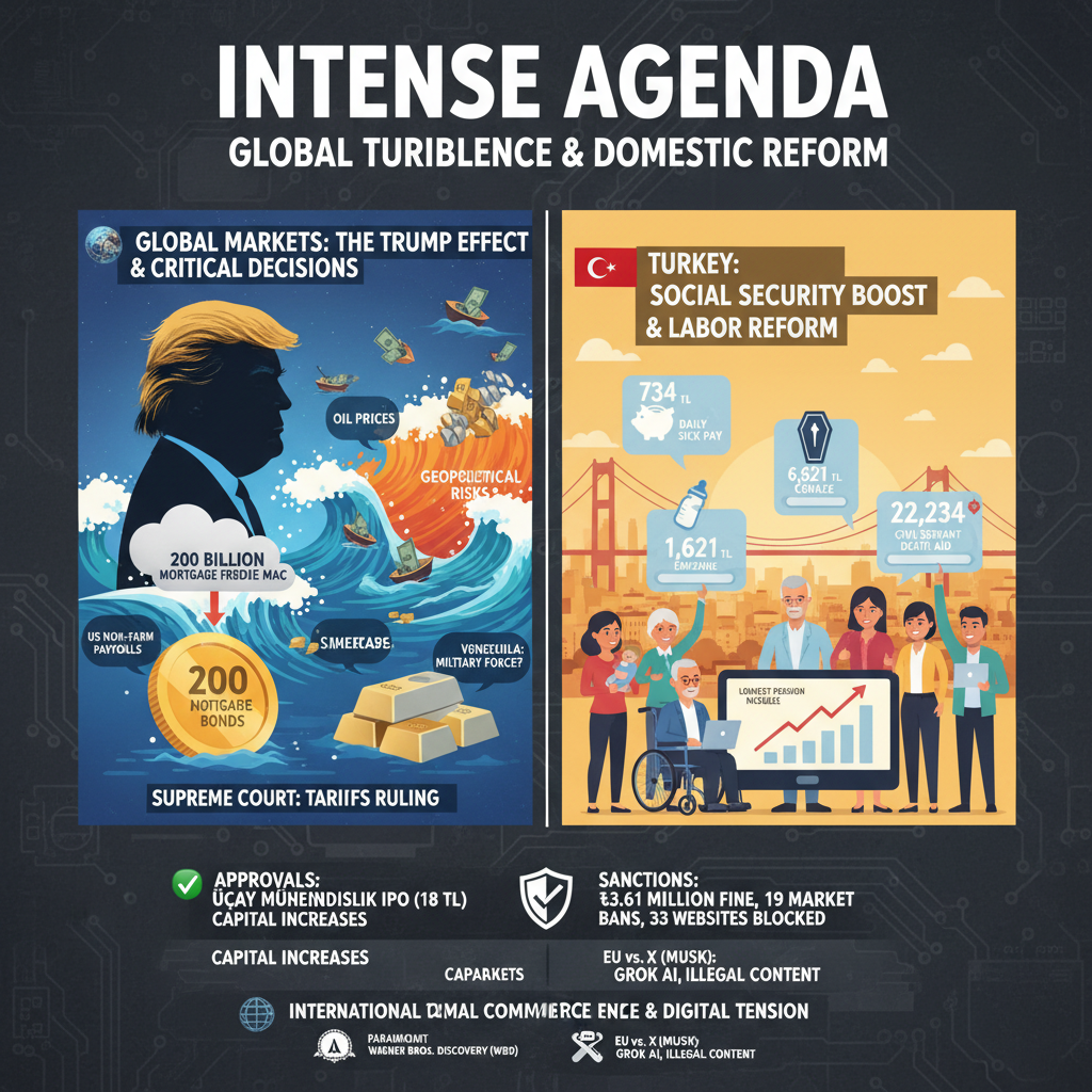 Yoğun Gündem: Küresel Piyasalar Kritik Kararlar Beklerken, Türkiye'de Sosyal Güvenlik Ödenekleri Artırıldı, SPK'dan Sıkı Denetimler