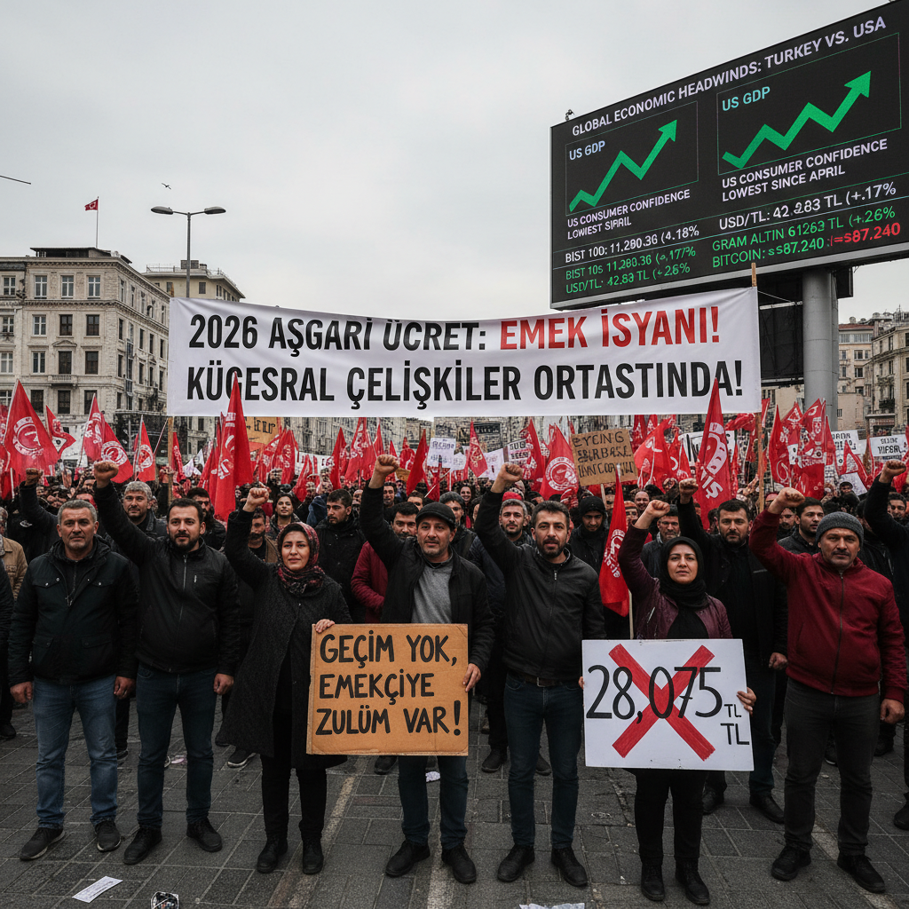 2026 Asgari Ücreti 28.075 TL Olarak Belirlendi: Türk-İş'ten Sert Tepki ve Küresel Ekonomide Çelişkili Gelişmeler