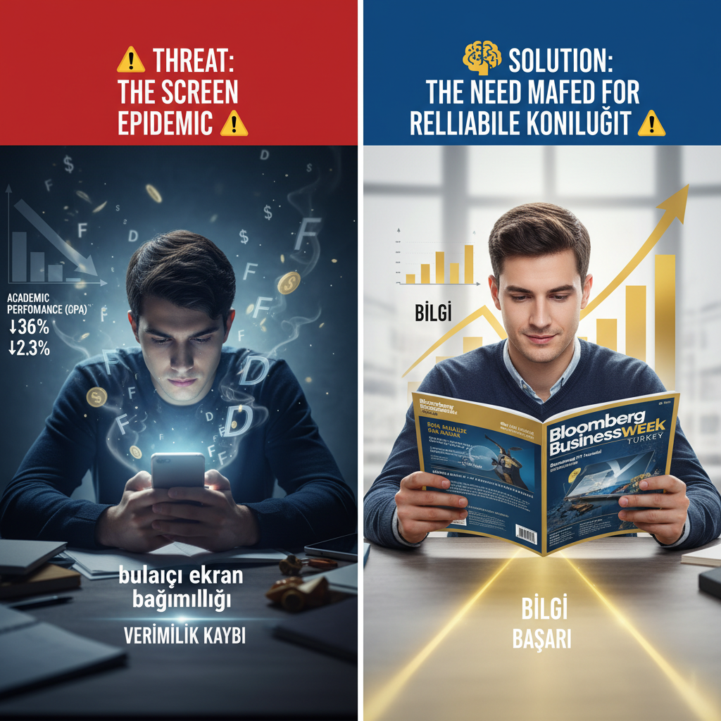 Dijital Bağımlılık Öğrenci Başarısını ve Geleceğini Tehdit Ediyor; Bloomberg Businessweek Türkiye Yeniden Yayında