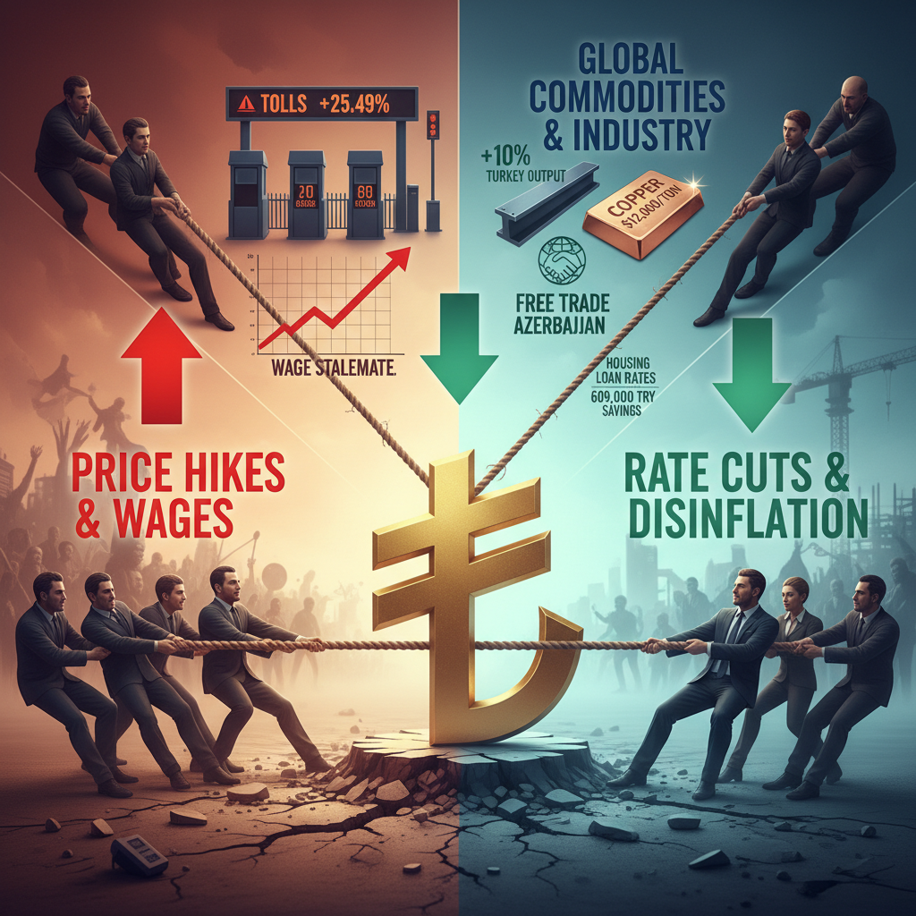 Ekonomi Gündemi Yoğun: Asgari Ücret, Faiz İndirimi ve Yeni Yıl Zamları Mercek Altında