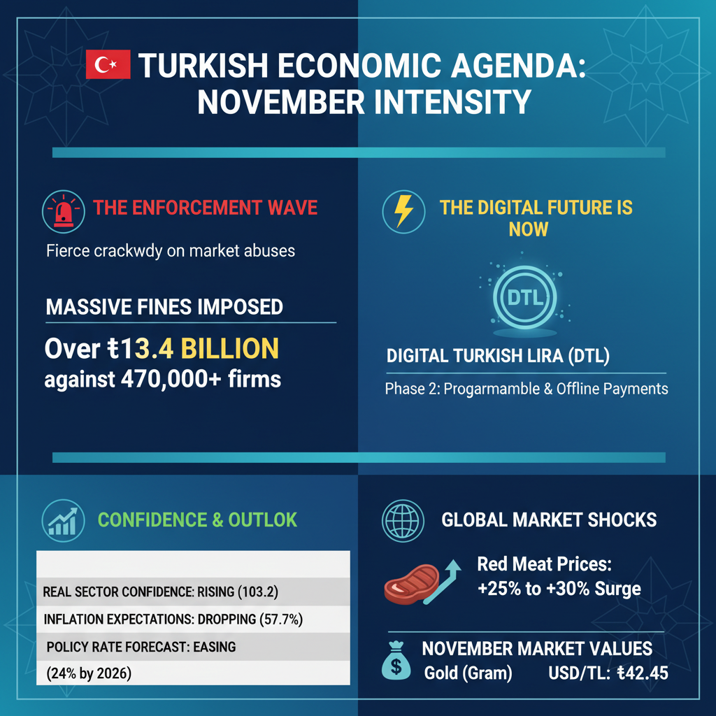 Ekonomi Gündemi Yoğun: Denetimlerden Dijital Liraya, Piyasalar Kasım Ayını Geride Bırakıyor