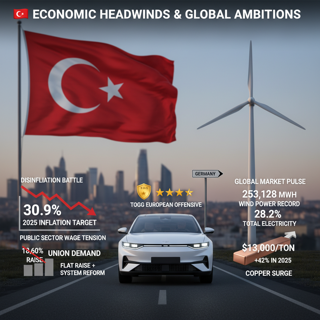 Ekonomide Dezenflasyon Rüzgarı Eserken Togg Avrupa Pazarını Hedefliyor, Memur Maaşları ve Emtia Piyasaları Gündemde