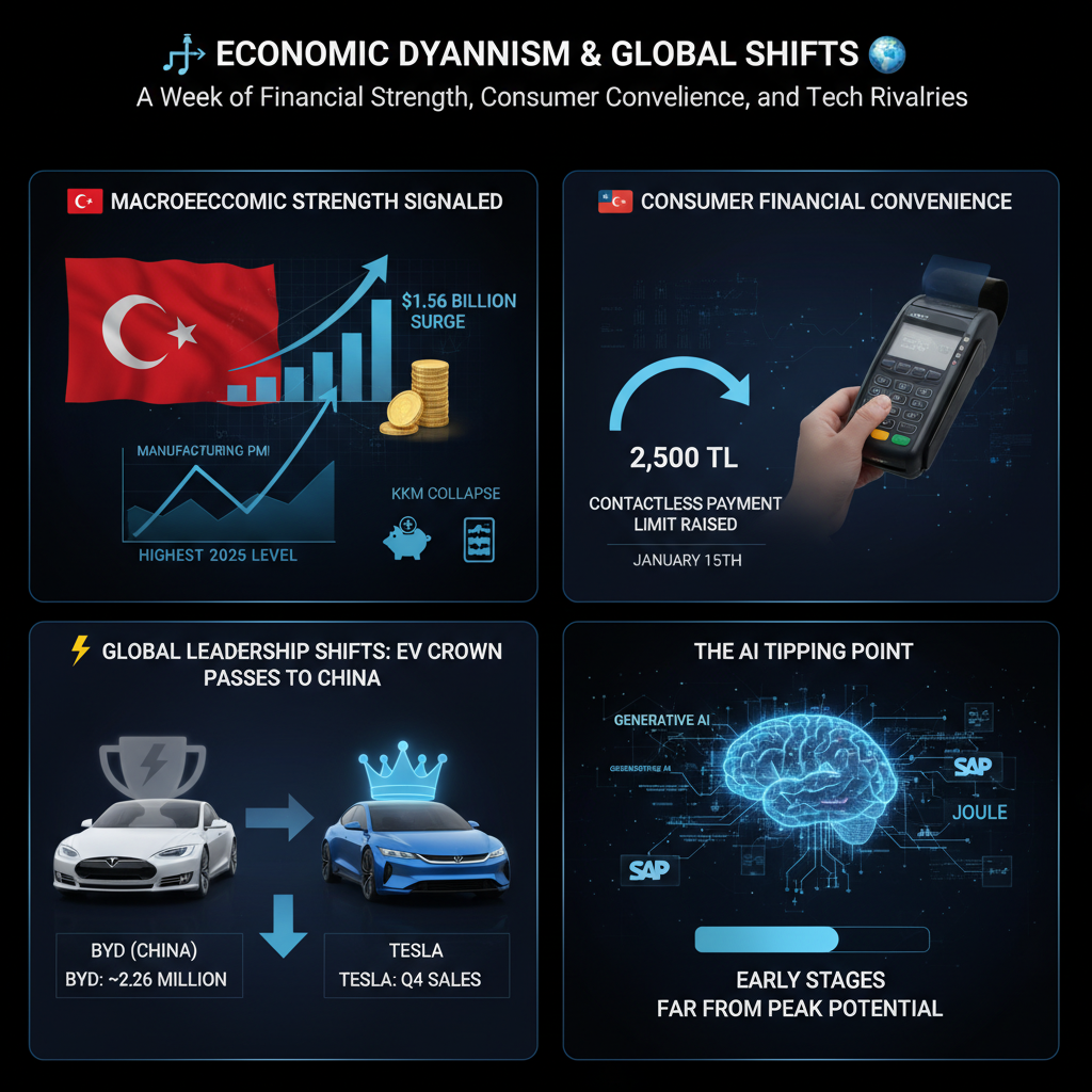 Ekonomide Dinamik Hafta: Piyasalar Hareketli, Tüketici Kolaylığı Geldi, Teknoloji ve Otomotivde Liderlik Yarışı Kızıştı
