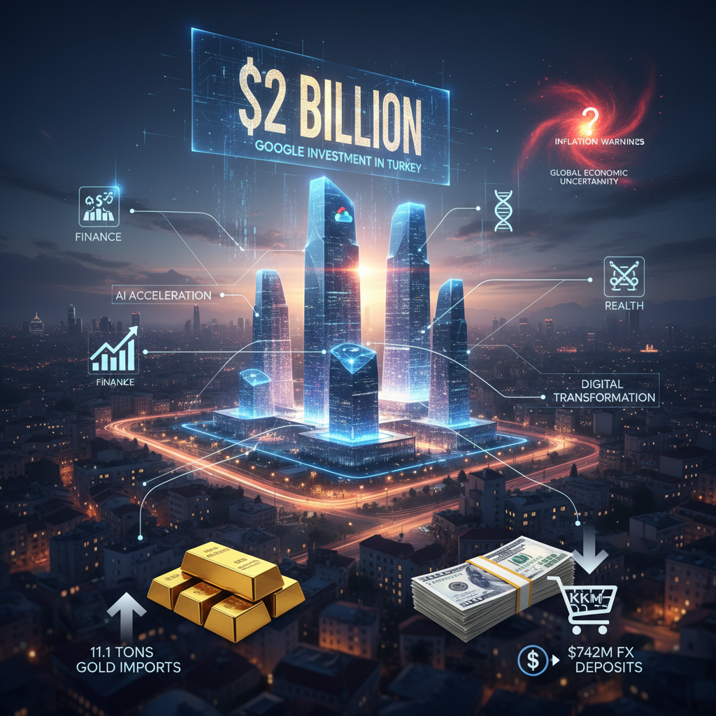 Google'dan Türkiye'ye 2 Milyar Dolarlık Teknoloji Hamlesi, Küresel Piyasalar ve Türkiye Ekonomisi Gündemde