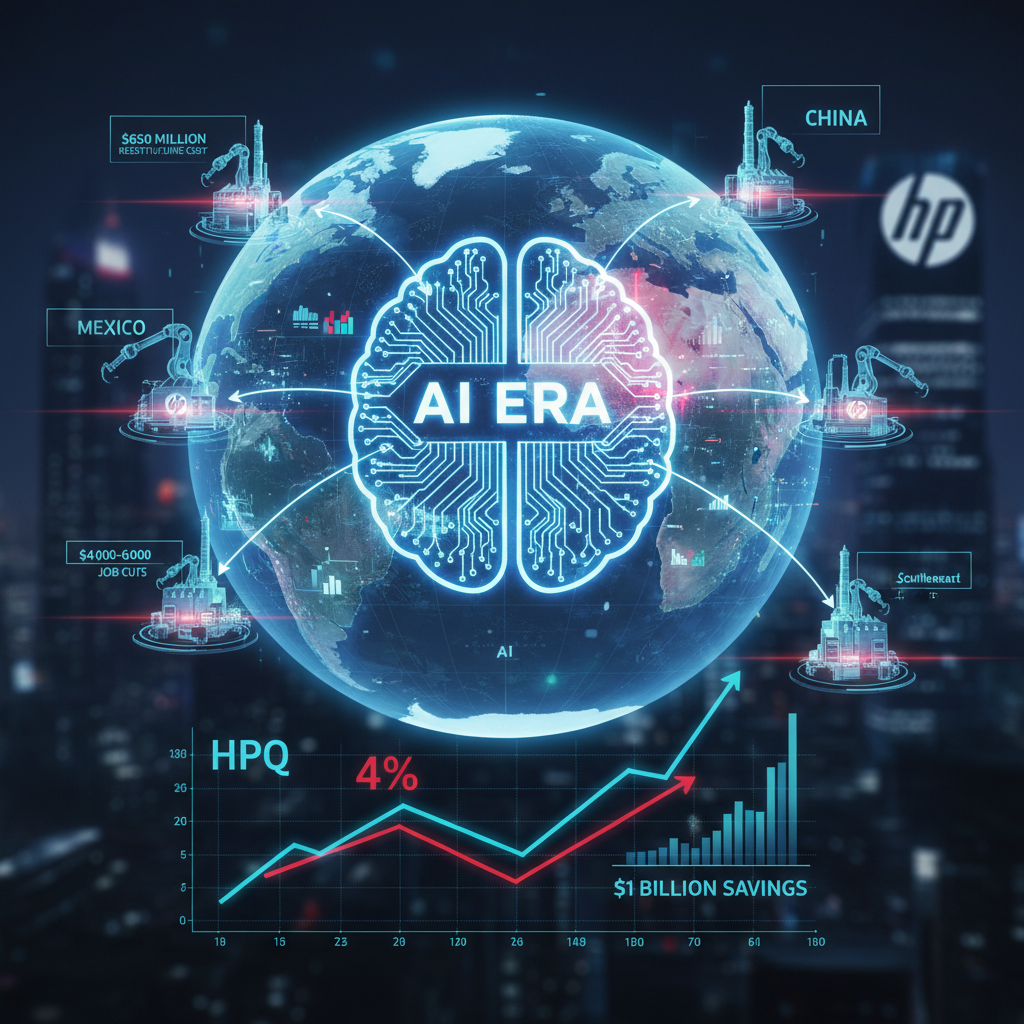 HP, Yapay Zeka Dönüşümü ve Küresel Rekabet Baskısıyla Büyük Yeniden Yapılanma Başlattı