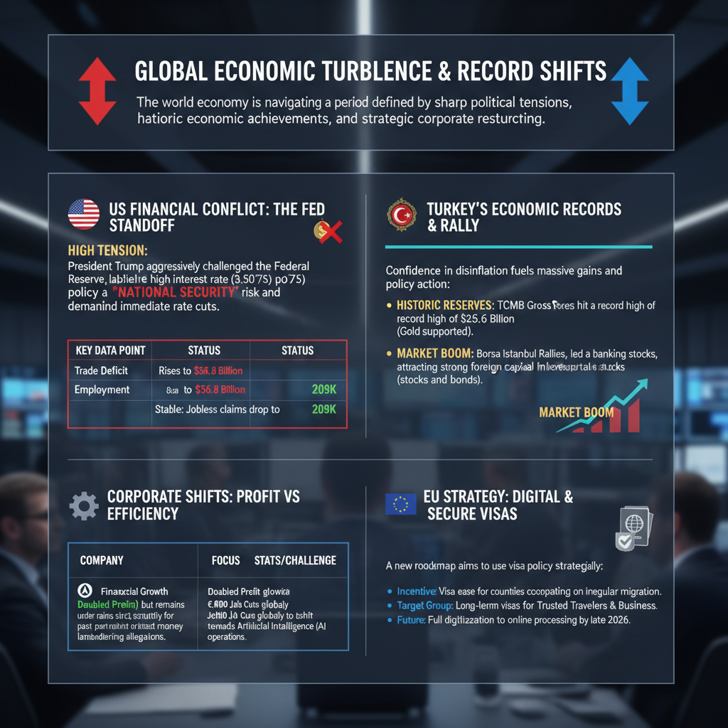 Küresel Ekonomi Kıskacında Yeni Dönem: Fed Gerilimi ve Türkiye’nin Rekor Hamleleri