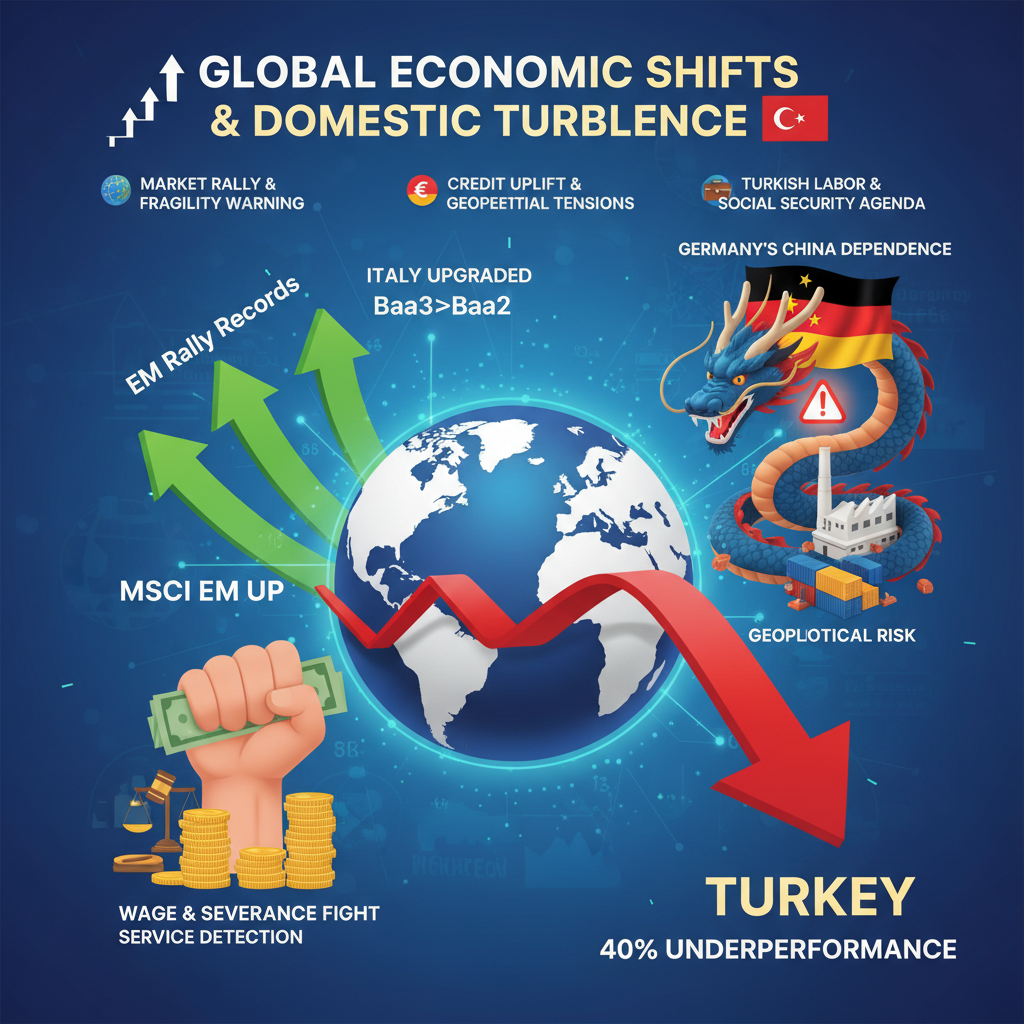 Küresel Ekonomi Piyasaları Hareketli: Kredi Notları, Jeopolitik Gerilimler ve Çalışma Hayatı Gündemi