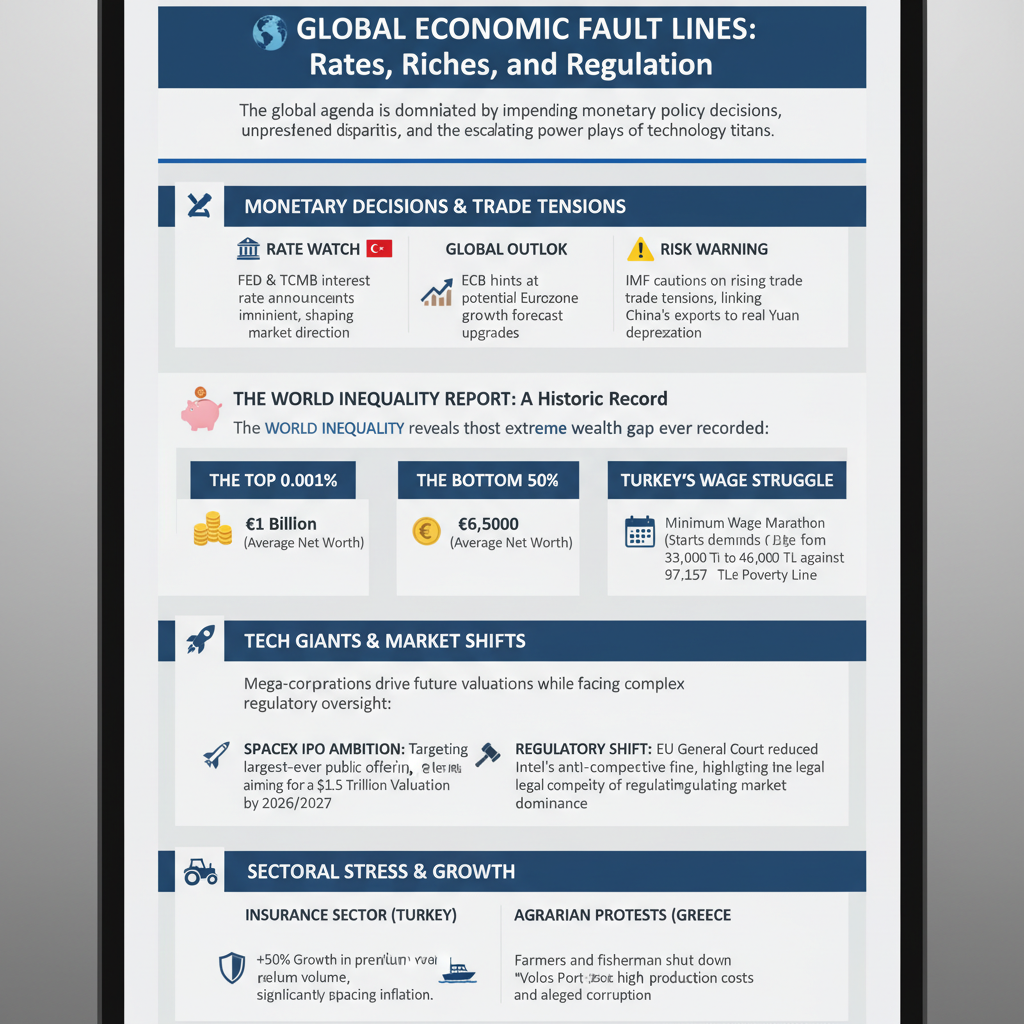 Küresel Ekonomide Faiz Kararları Mercek Altında: Eşitsizlik, Asgari Ücret ve Teknoloji Devlerinin Hamleleri Gündemde