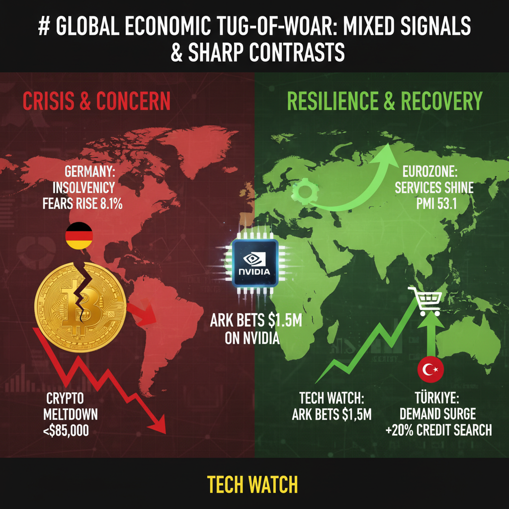 Küresel Ekonomide Karışık Sinyaller: Almanya Endişeli, Kripto Piyasasında Düşüş, Türkiye'den İyileşme Haberleri