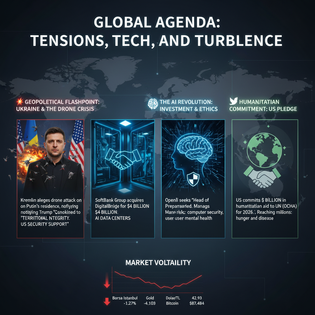Küresel Gündem Hareketli: Ukrayna Gerilimi, Yapay Zeka Atılımları, ABD'den İnsani Yardım ve Piyasaların Seyri