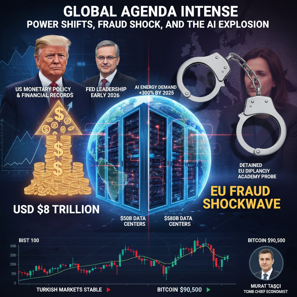 Küresel Gündem Yoğun: Fed Liderliği, AB Skandalı, Yapay Zeka ve Türkiye Piyasaları Odakta