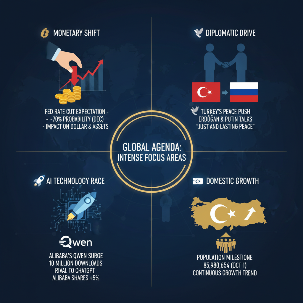Küresel Gündemde Yoğun Haftalar: Faiz İndirimi Beklentisi, Diplomasi Hareketi ve Teknoloji Yarışı