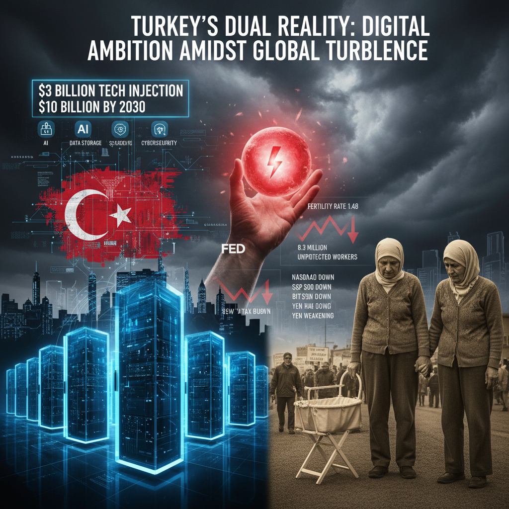 Küresel Piyasalar Fed Belirsizliğiyle Sallanırken, Türkiye Dijital Geleceğe Yatırım Yapıyor ve Demografik Zorluklarla Yüzleşiyor