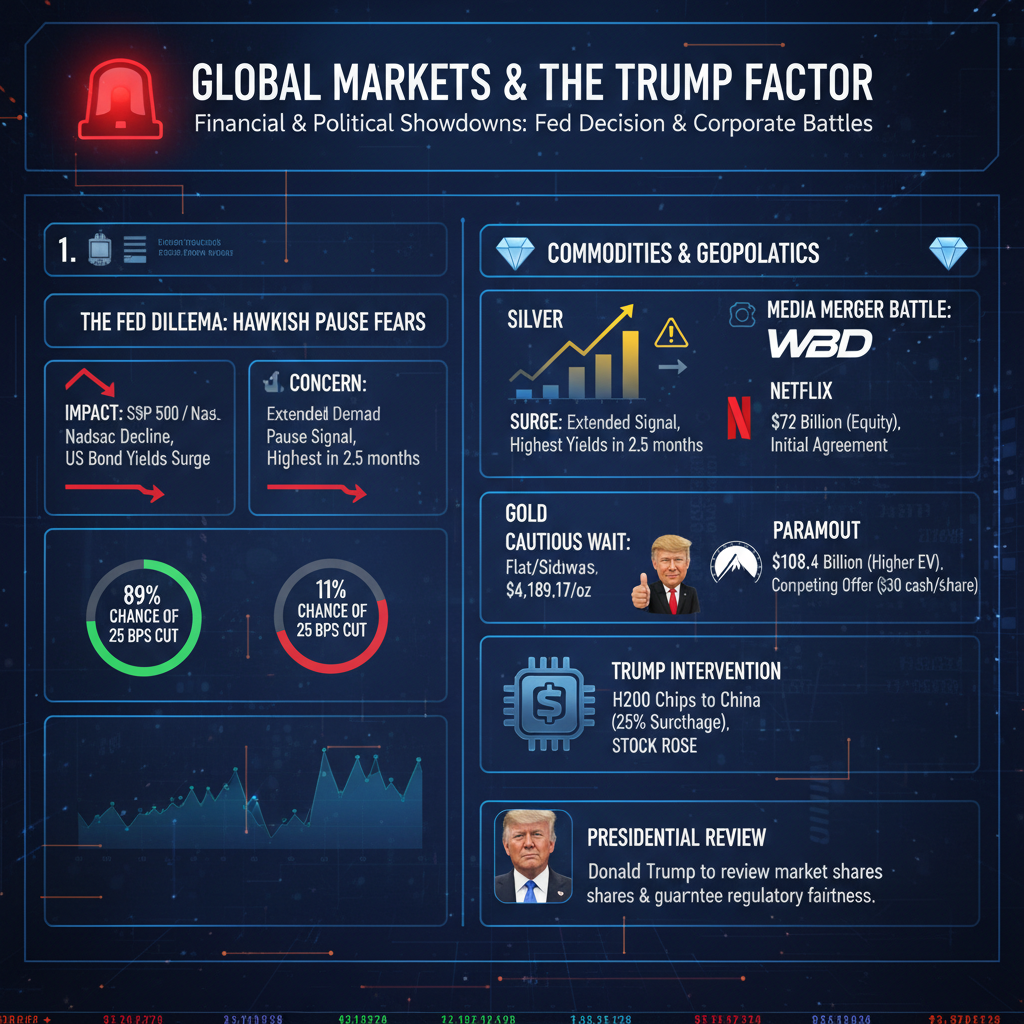 Küresel Piyasalar Fed Kararına Kilitlendi: Altın ve Tahvillerde Temkinli Bekleyiş, Medya Devleri Savaşında Trump Devrede