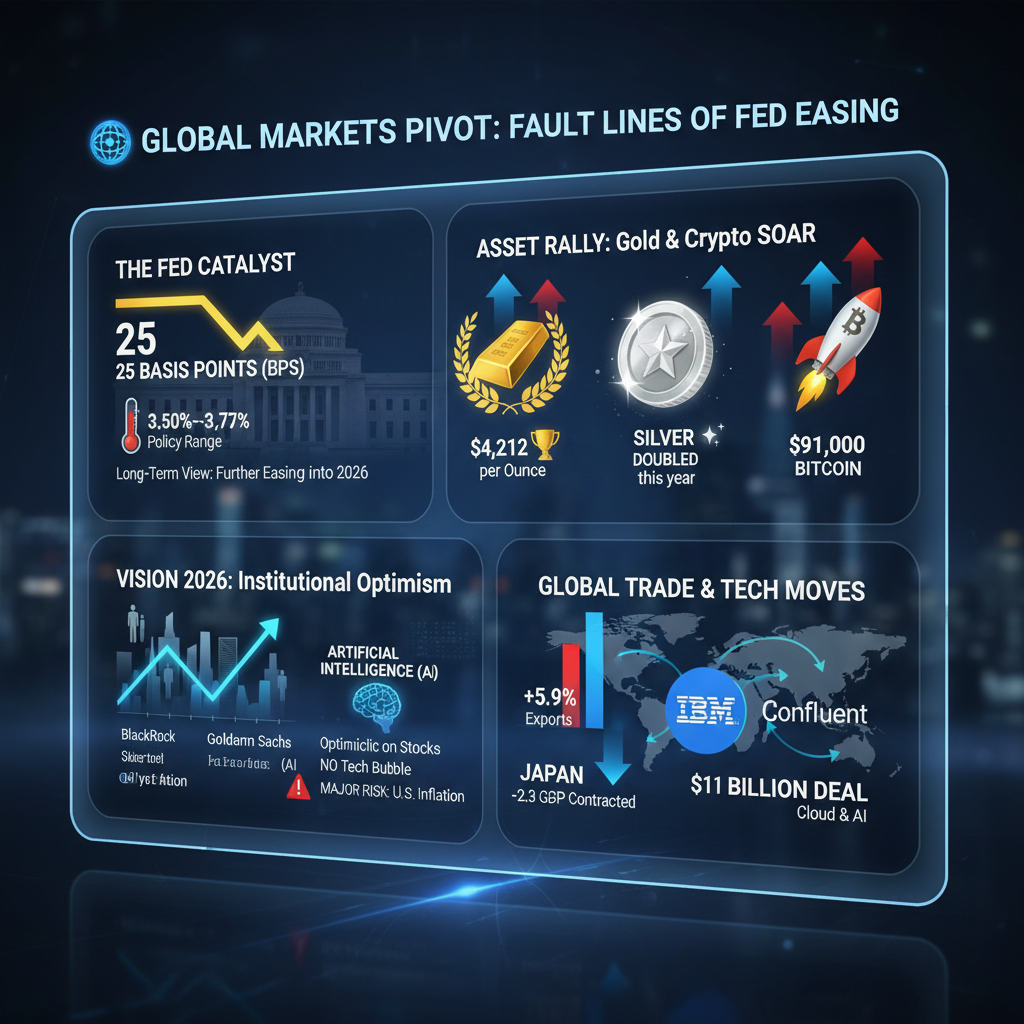 Küresel Piyasalar Fed Kararına Kilitlendi: Faiz İndirimi Beklentisiyle Altın ve Kripto Parlıyor, Varlık Yöneticileri 2026'ya İyimser Bakıyor