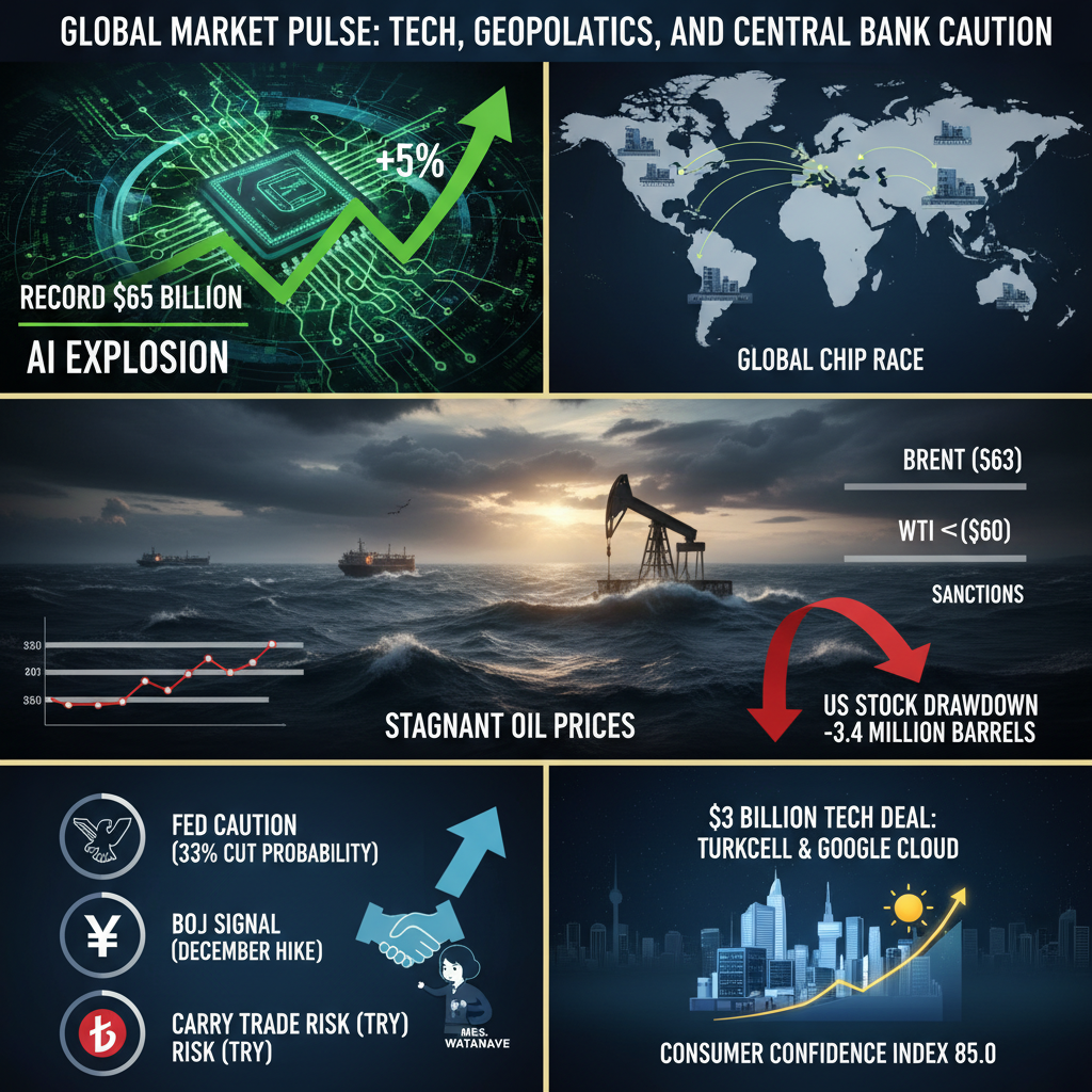 Küresel Piyasalar Teknoloji ve Jeopolitik Gündemle Şekilleniyor: Nvidia Rüzgarı Eserken Merkez Bankaları Temkinli