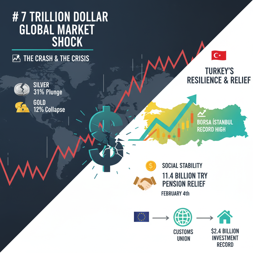 Küresel Piyasalarda 7 Trilyon Dolarlık Sarsıntı: Altın Çöktü, Piyasalar Hareketlendi