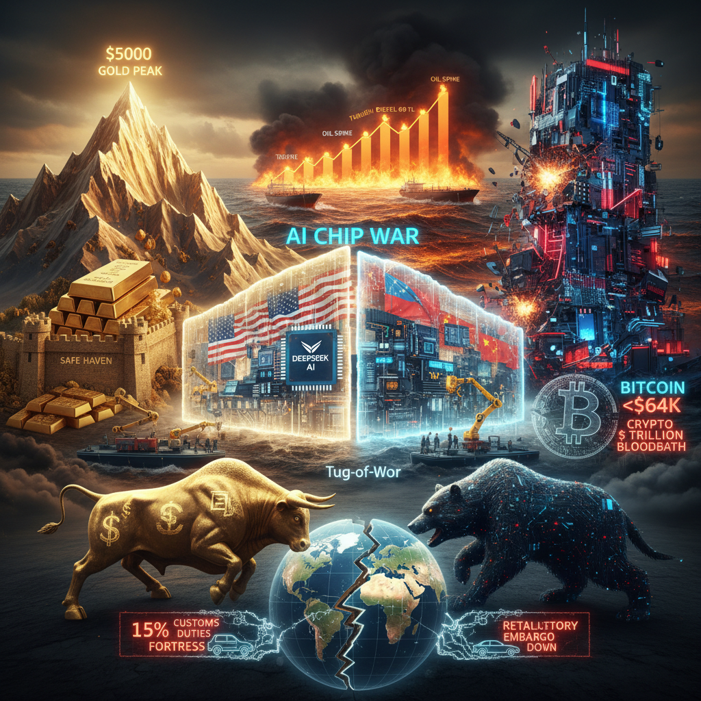 Küresel Piyasalarda Dev Dalgalanma: Altın Zirve Yarışında, Kripto ve Teknoloji Devleri Sancılı