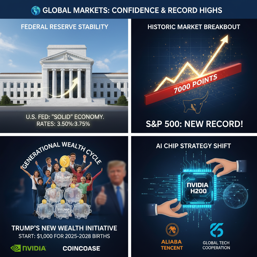 Küresel Piyasalarda Fed Rüzgarı: S&P 500’den Tarihi Rekor ve Trump’ın Yeni Finansal Adımı