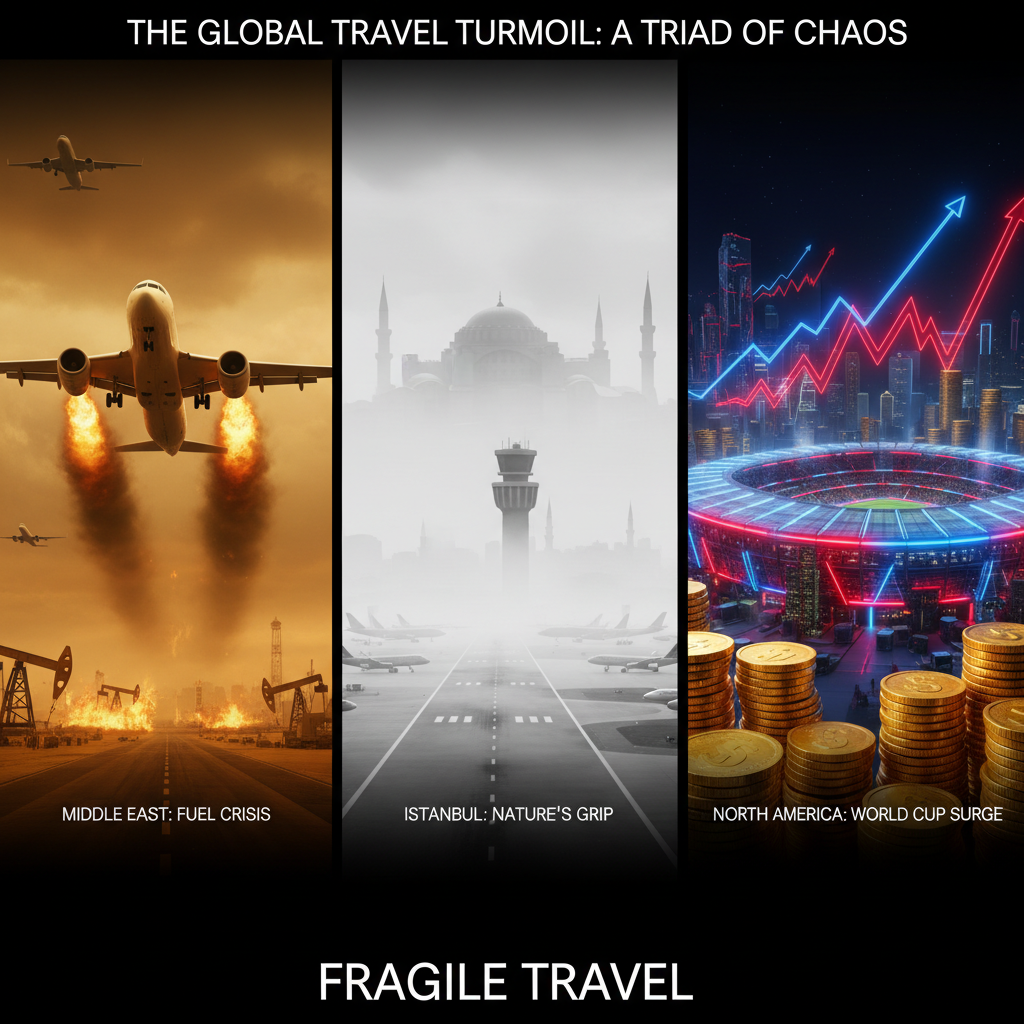 Küresel Ulaşım ve Konaklama Krizi: Savaş, Hava Durumu ve Dünya Kupası Kıskacında Seyahat