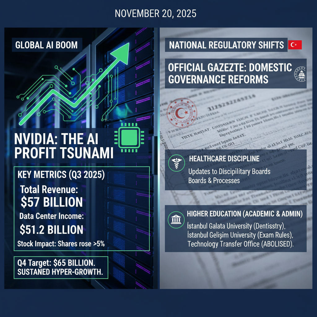 Nvidia'dan Rekor Kâr: Piyasalara Güven Tazeledi, Resmi Gazete'den Önemli Düzenlemeler