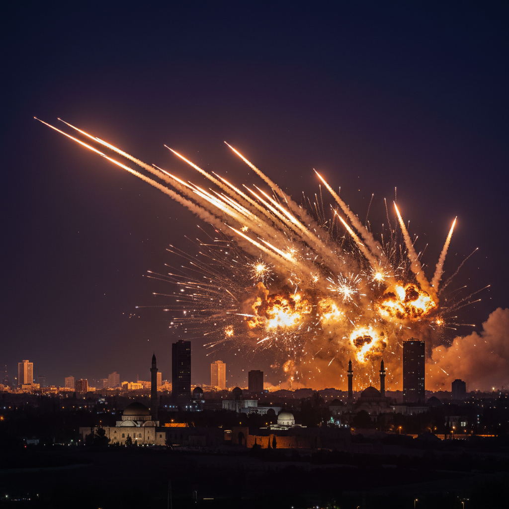 Orta Doğu’da Nükleer Alarm: İran’dan İsrail’e Çok Dalgalı Füze Saldırısı