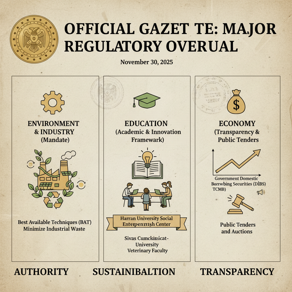 Resmi Gazete'de Kapsamlı Düzenlemeler: Çevre, Eğitim ve Ekonomiye Yönelik Yenilikler Yayımlandı