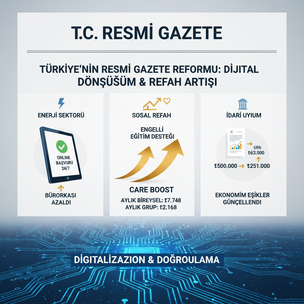 Resmi Gazete'de Yeni Dönem: Enerjide Dijitalleşme ve Eğitim Desteklerinde Artış