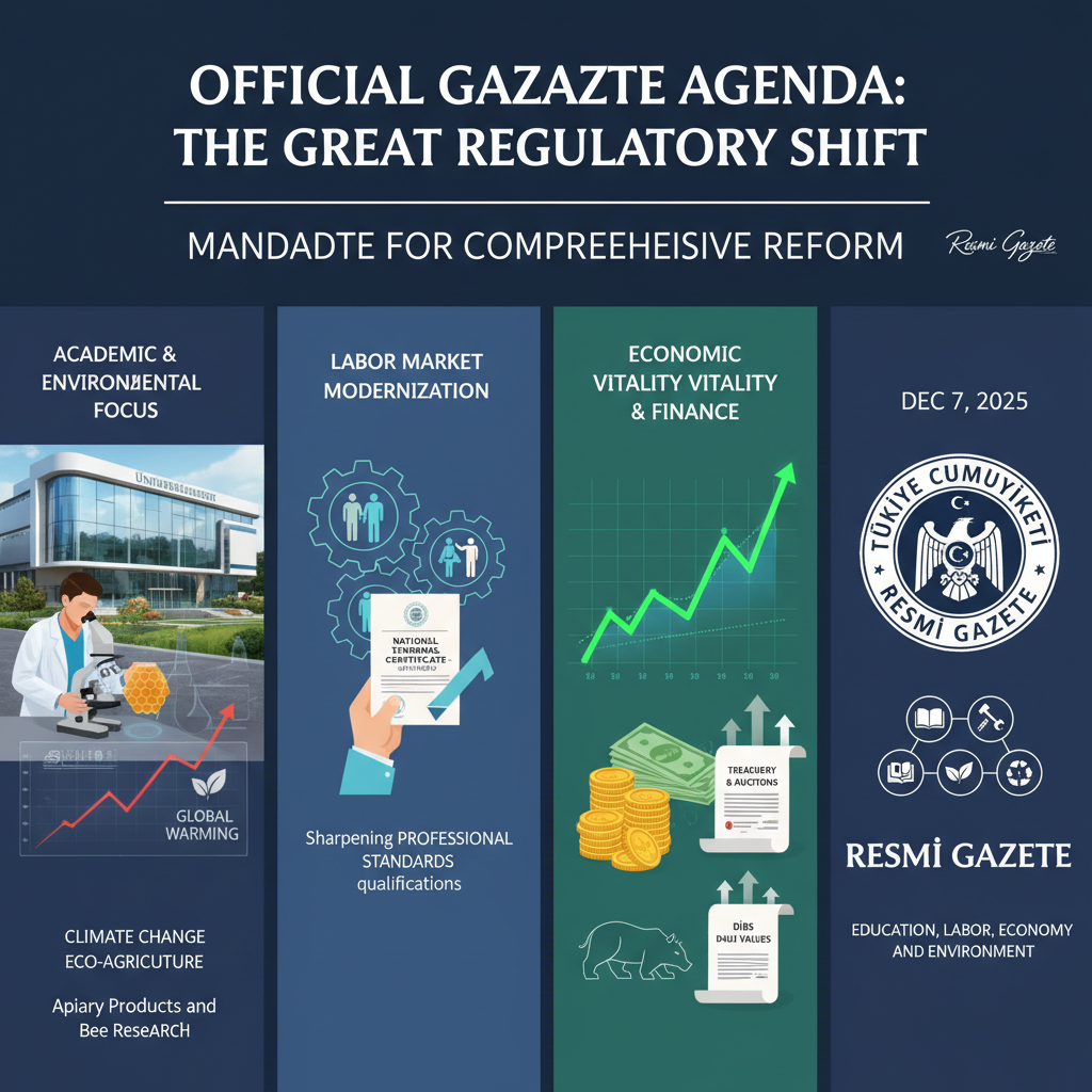 Resmi Gazete'de Yoğun Gündem: Eğitimden Ekonomiye Kapsamlı Düzenlemeler Yürürlükte