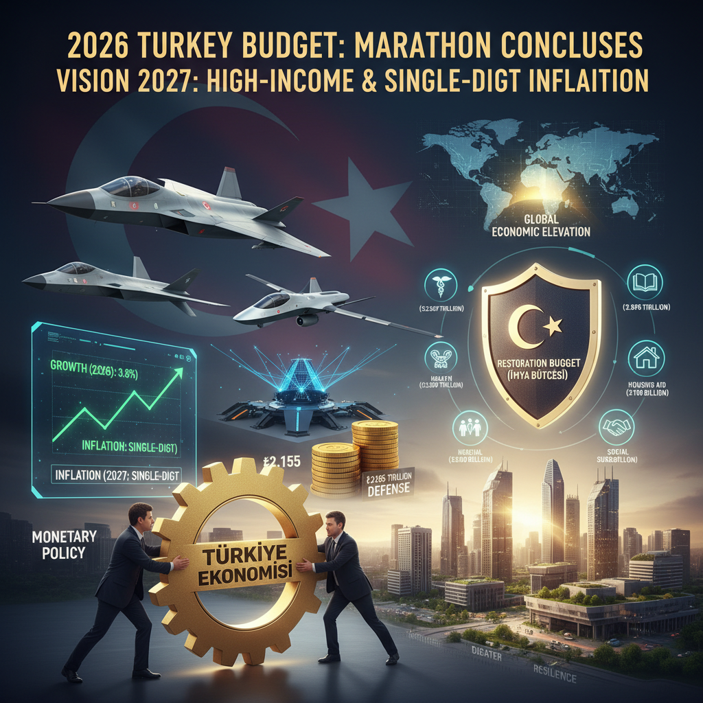 TBMM'de Bütçe Maratonu Sona Erdi: Türkiye Ekonomisi Yüksek Gelir ve Tek Haneli Enflasyon Hedefliyor