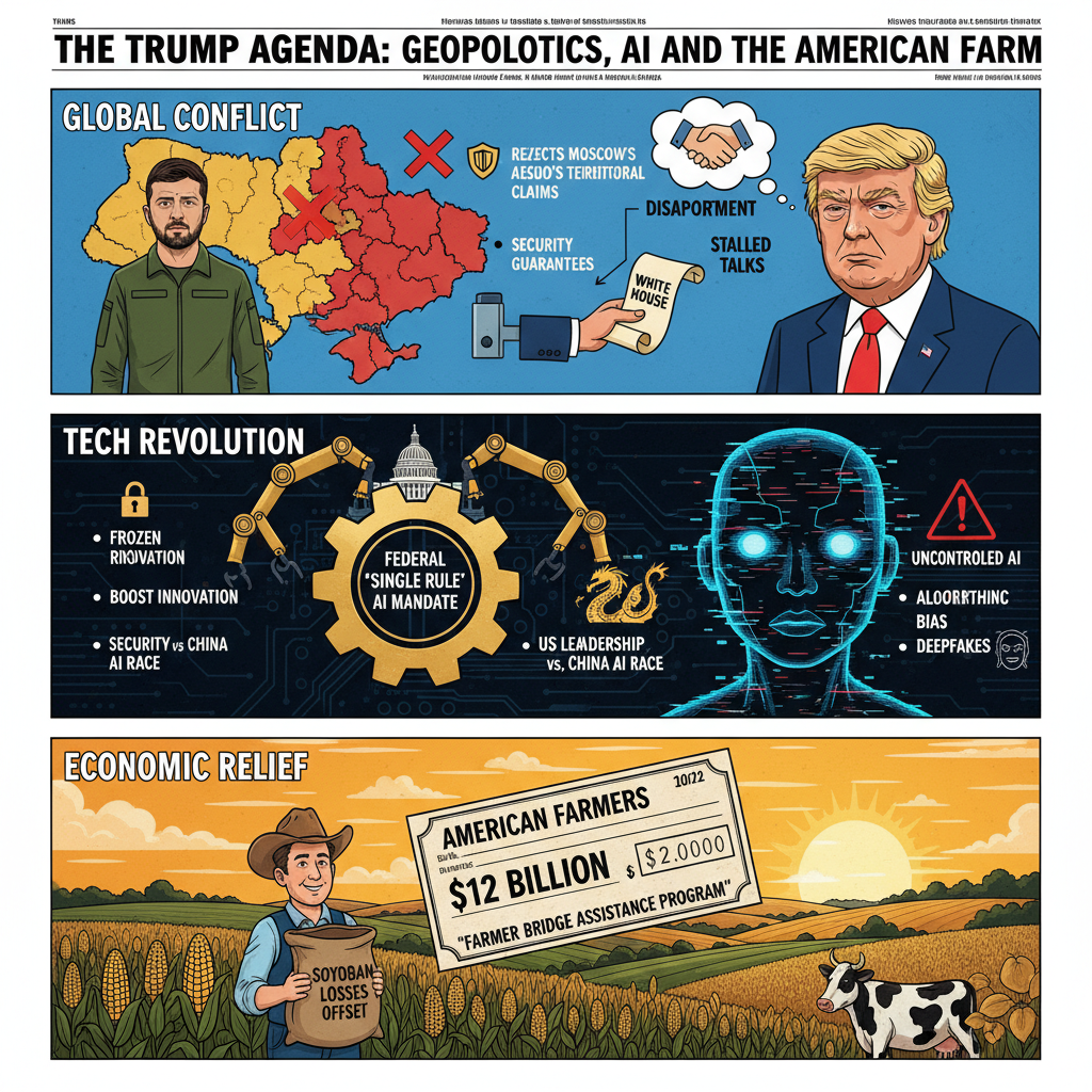 Trump Yönetiminden Küresel Barış Görüşmelerine Müdahale, Yapay Zeka Hamlesi ve Çiftçiye Dev Destek: Washington'dan Üç Kritik Gündem