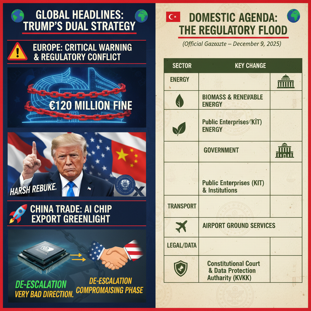 Trump'tan Kritik Avrupa Uyarısı ve Çin Ticaretine Yeni Soluk: Resmi Gazete'de Önemli Düzenlemeler