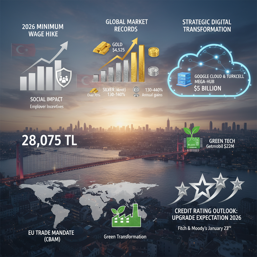 Türkiye Ekonomisi ve Küresel Piyasalar: Asgari Ücret Artışından Dijital Dönüşüme Geniş Bir Bakış