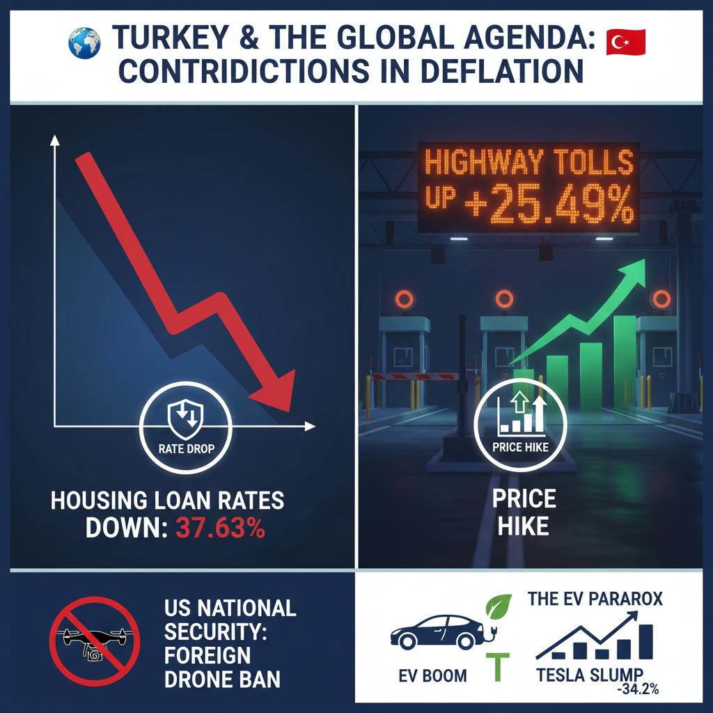 Türkiye Ekonomisinde Dezenflasyon Rüzgarı ve Küresel Gündem: Faizler Düşerken, Zamlar ve Yasaklar Gündemde