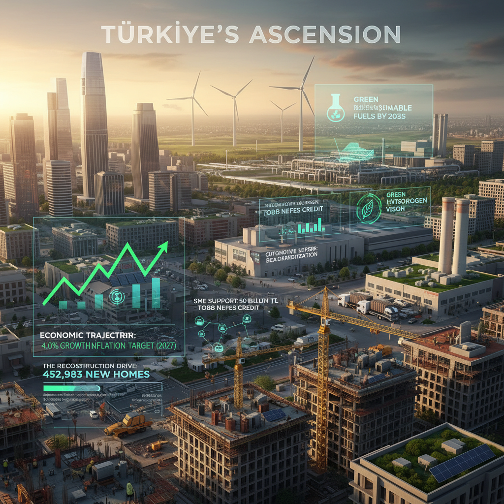 Türkiye'de Deprem Konutları Yükselirken, Ekonomi Hedefleriyle Büyüme ve Yeşil Dönüşüm Hız Kazanıyor