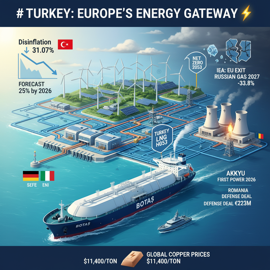 Türkiye'den Avrupa'ya Enerji Köprüsü Çağrısı: Büyük LNG Anlaşmaları ve Ekonomi Gündemi