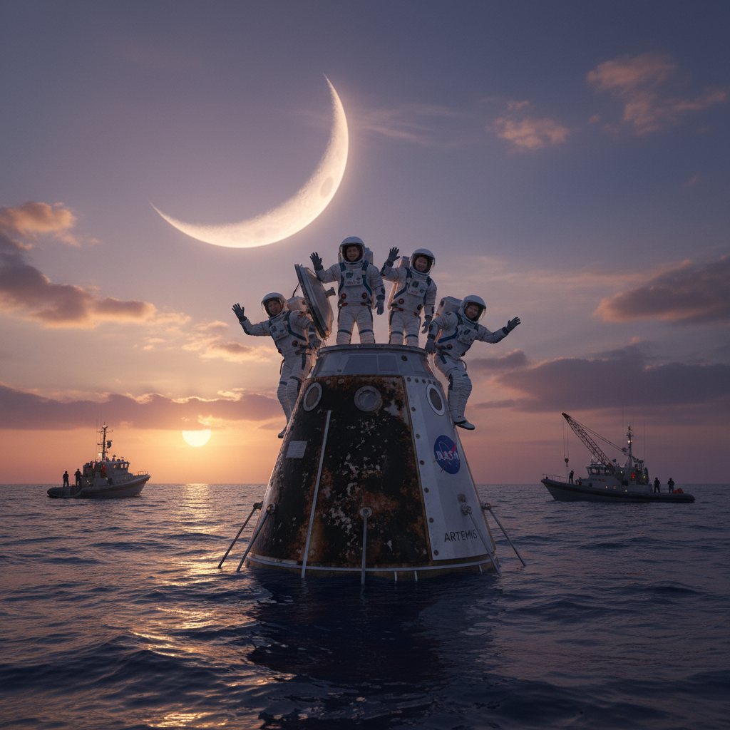 Uzayda Tarihi Dönüş: Artemis II Mürettebatı Rekorlarla Dünyaya İndi