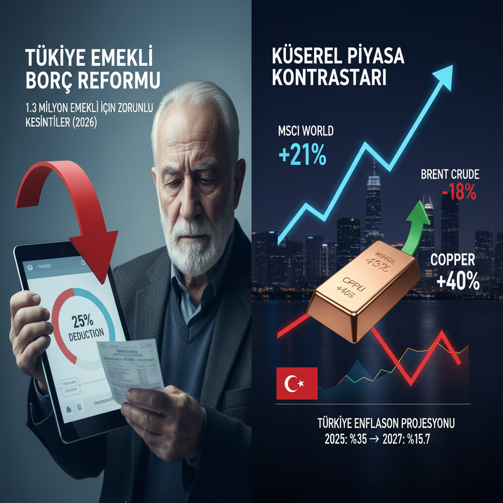 Yılın Son Gününde Türkiye ve Küresel Gündem: Emekliye Prim Borcu Kesintileri Yolda, Piyasalar Karışık Seyirde, Tarımda Zorlu Bir Yıl